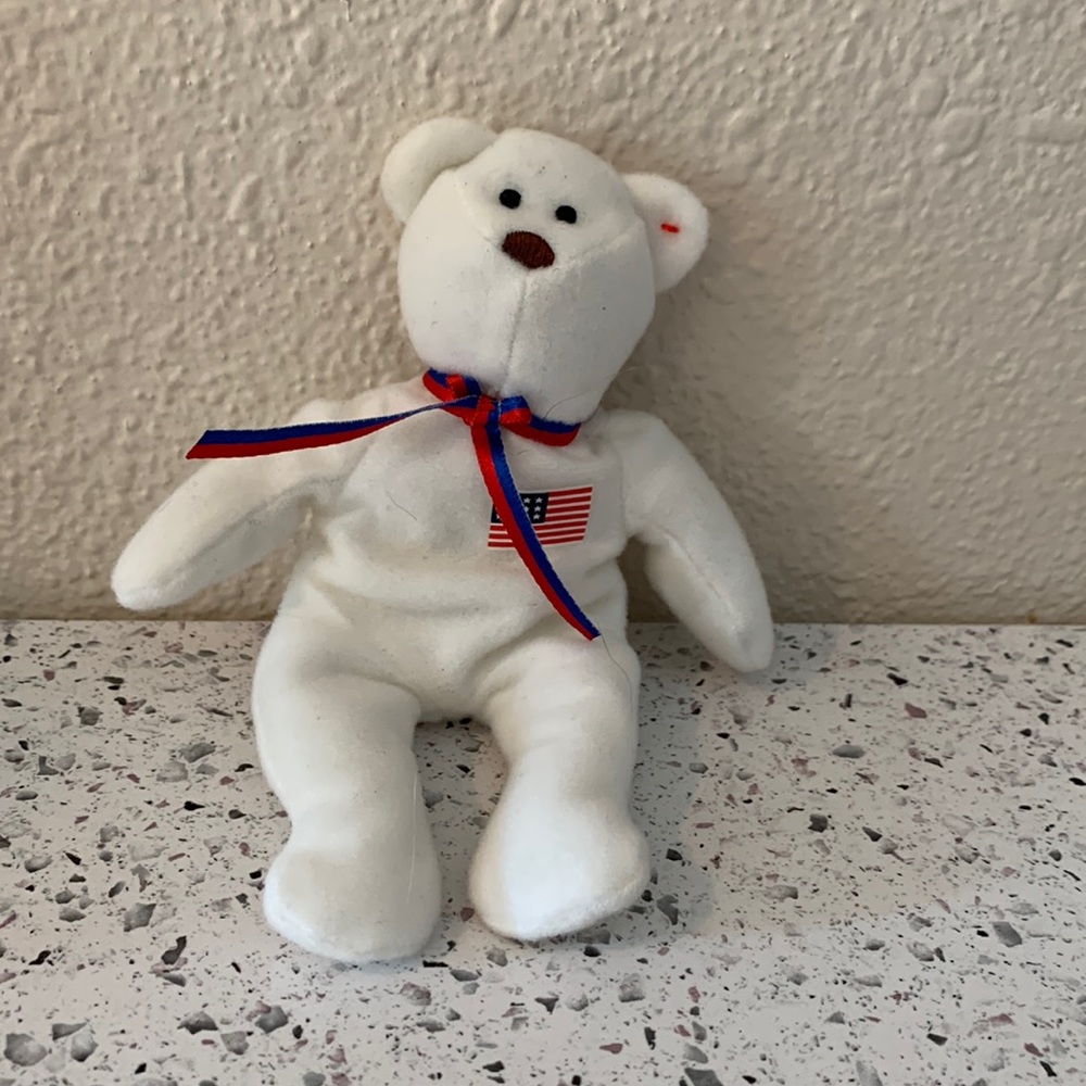 Vintage Mini Ty Beanie Baby “Libearty”